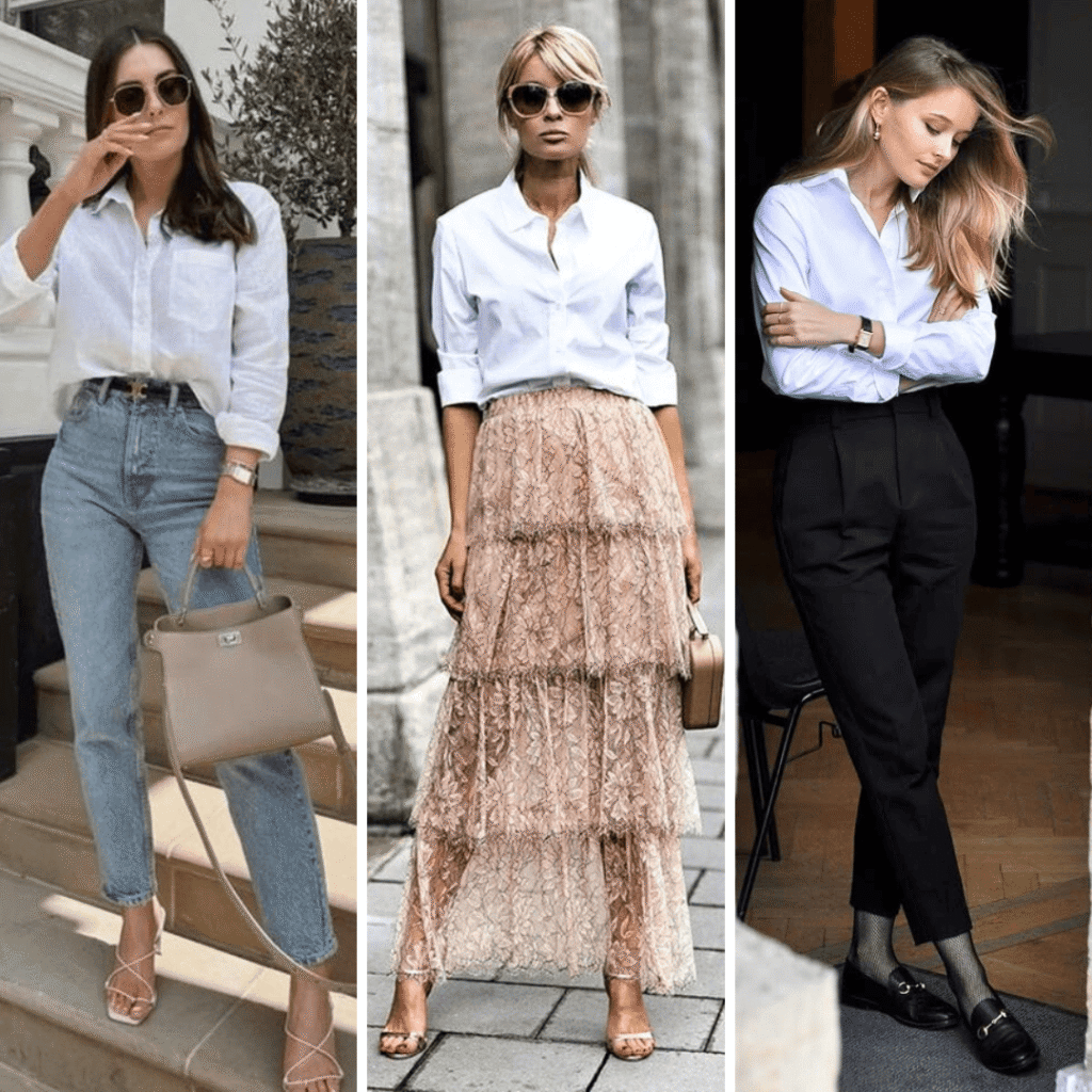 looks com camisa branca Looks com camisa branca