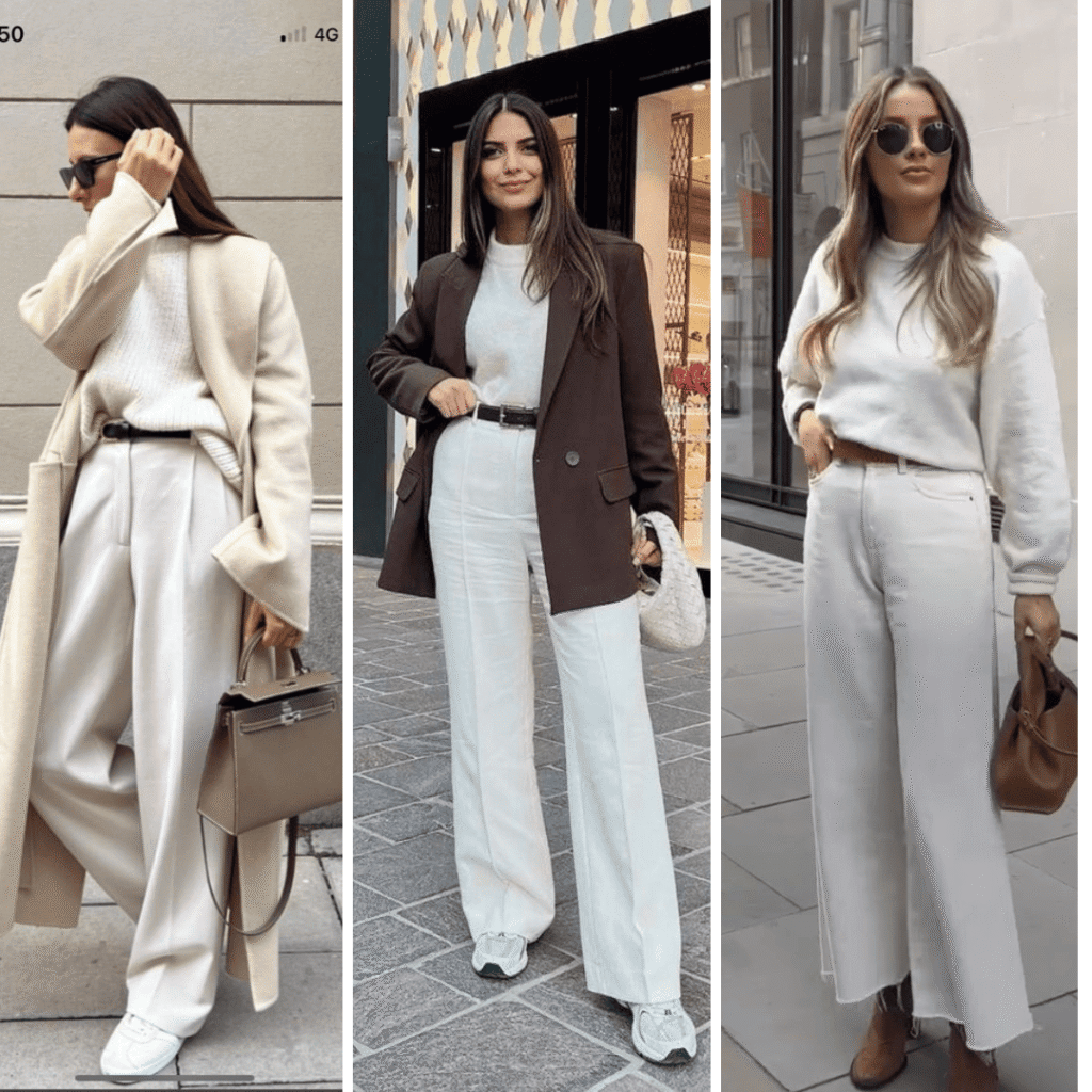 Use peças claras no outono inverno para iluminar seus looks