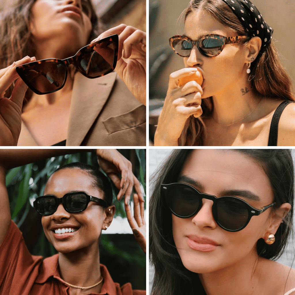 óculos de sol dão um toque elegante aos looks de verão